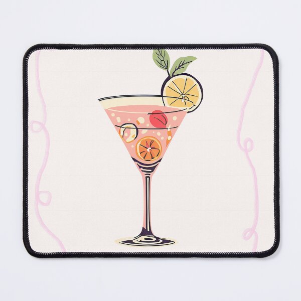 Item preview, Girly Cocktail in Wine Glass designed and sold by bowsbotanicals.