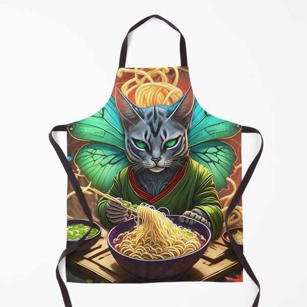 Item preview, Mystical Feline Feast The Butterfly Cat and Noodles designed and sold by Luvahawb.