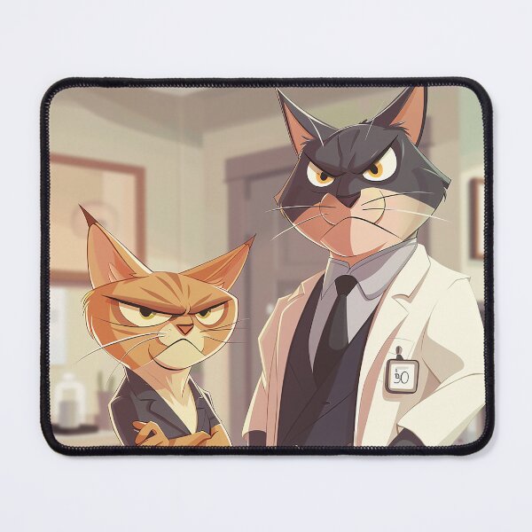 Item preview, Cranky Doctor Cat and Nurse designed and sold by PyramidSchmear.