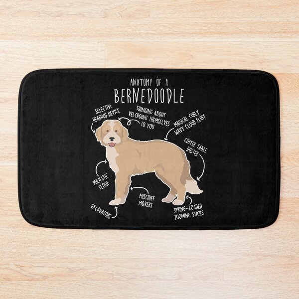 Item preview, Bernedoodle Recessive Yellow Bicolor Dog Anatomy designed and sold by Clara Hollins.