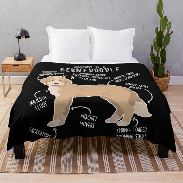Item preview, Bernedoodle Recessive Yellow Bicolor Dog Anatomy designed and sold by Clara Hollins.