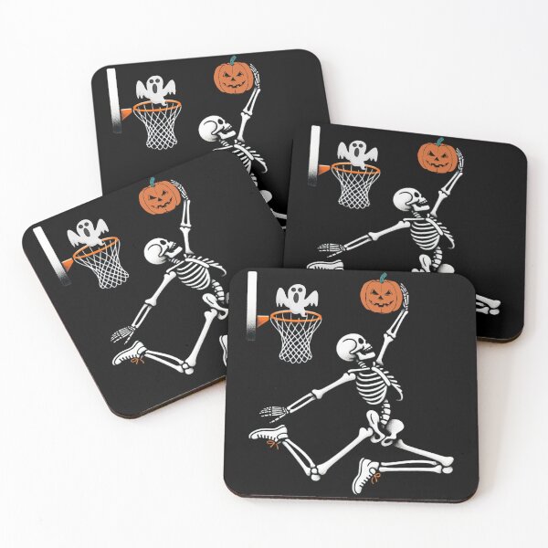 Item preview, Skeleton playing basketball, Slam Dunk Spooktacular. designed and sold by TheBichrDesign.