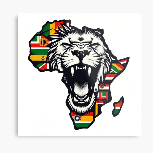 Item preview, Lion Roar - Africa Art designed and sold by AfrikaWonders.