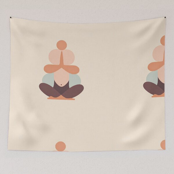 Item preview, Harmony in Balance: Abstract Yoga Form designed and sold by SimulateNdesign.