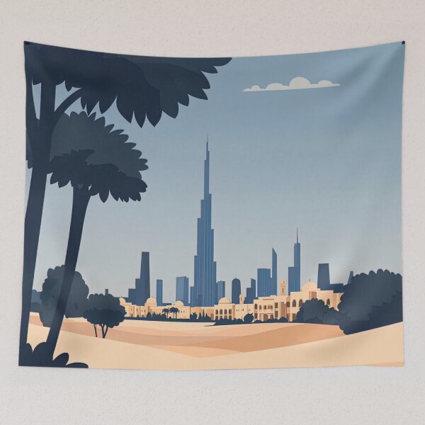 Item preview, United Arab Emirates landscape | Anime style designed and sold by ComicsFactory.