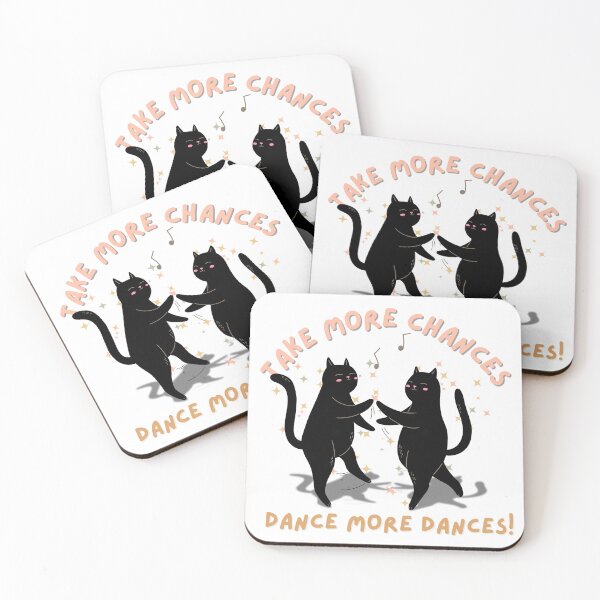 Item preview, Take more chances dans more dances design for black cats dancing for t-shirt designed and sold by puurfectcat.