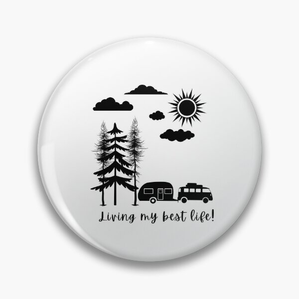 Artikelvorschau, Caravaning, Camping, Lebe mein bestes Leben entworfen und verkauft von PurrfectionMeow.