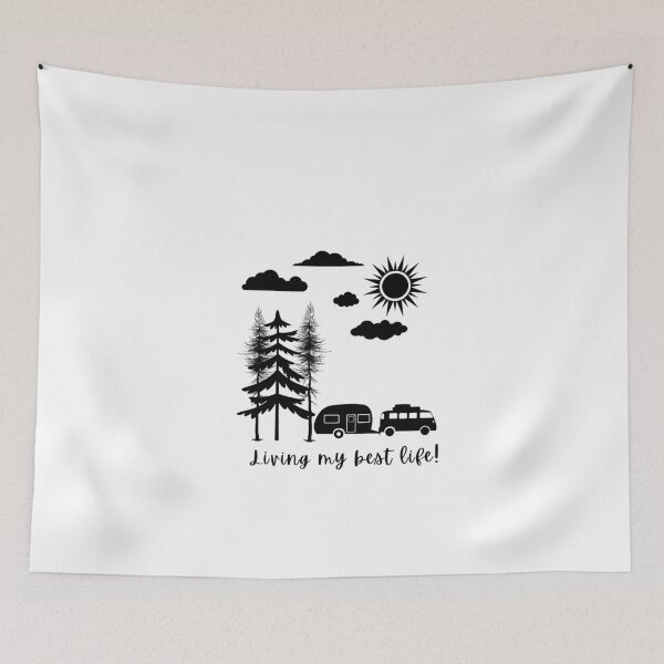 Item preview, Caravaning, Camping, Living my best lfe designed and sold by PurrfectionMeow.