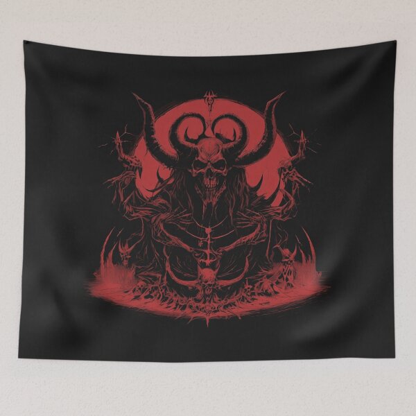Item preview, Demon-Ridden Heavy Metal Art designed and sold by MetalRockProg.