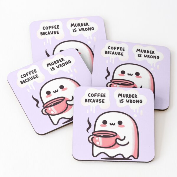 Item preview, Coffee Because Murder Is Wrong - Coffee First  designed and sold by Fictio ⭐​⭐​⭐​⭐​⭐​.