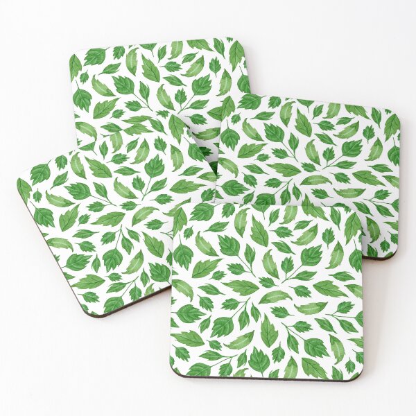 Item preview, Watercolor Dahlia Leaves Pattern (Green) designed and sold by andrebalest.art.