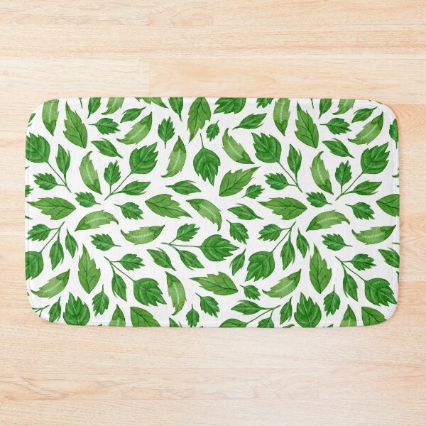Item preview, Watercolor Dahlia Leaves Pattern (Green) designed and sold by andrebalest.art.