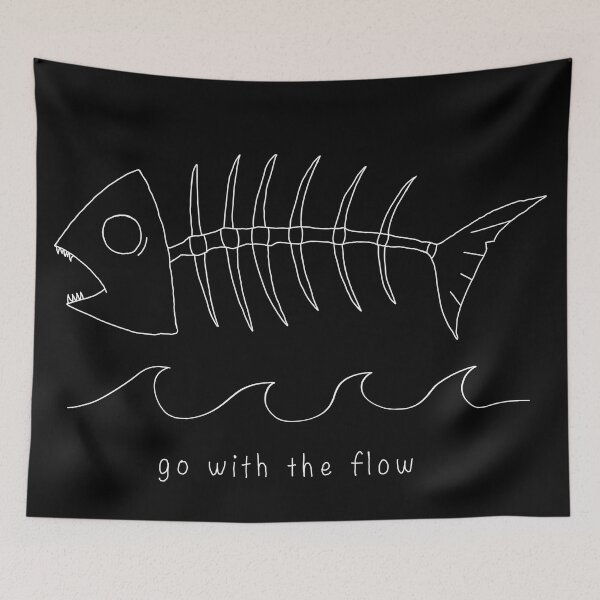 Item preview, go with the flow designed and sold by Bobo-fish.