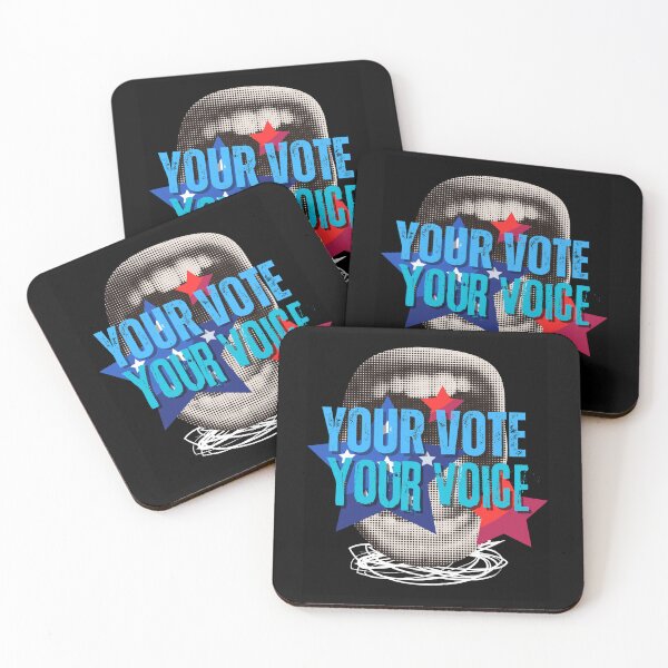 Item preview, Your Vote Your Voice Vote Blue Political Text Design designed and sold by EarthArtDesigns.