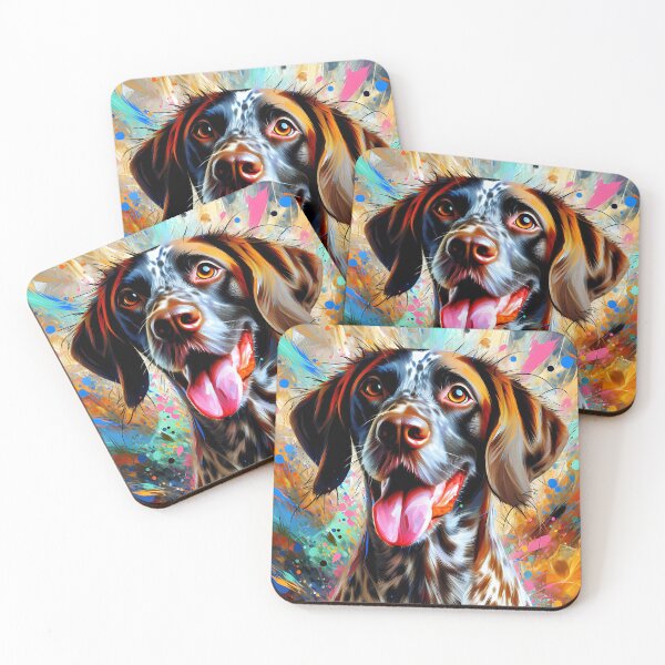 Item preview, Ariege Pointer Dog Acrylic Art Print Pet Portrait Gifts for Dog Lovers designed and sold by Puppy Puzzles Plus.