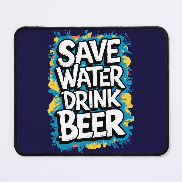 Item preview, Save Water Drink Beer Funny Drinking Quote designed and sold by TheArtOfPat.