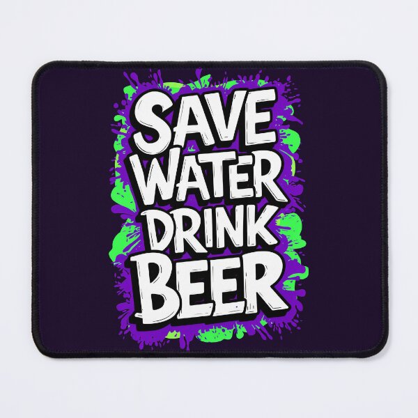 Item preview, Save Water Drink Beer Funny Drinking Quote designed and sold by TheArtOfPat.