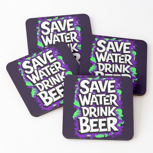 Item preview, Save Water Drink Beer Funny Drinking Quote designed and sold by TheArtOfPat.