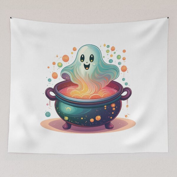 Item preview, Sparkling Cauldron Ghost designed and sold by KreativeKathryn.