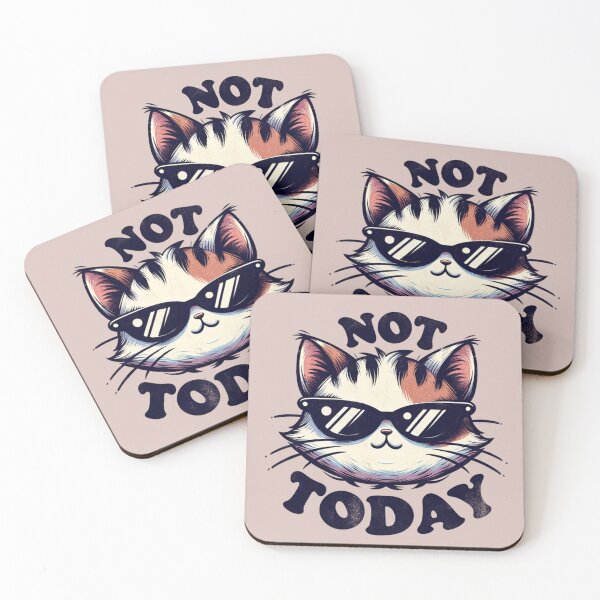 Item preview, Not Today Cat designed and sold by BassHeadMomma.