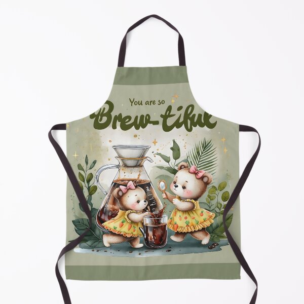 Item preview, Cute Cat Coffee Theme- "You Are So Brew-Tiful" | Adorable Cats Brewing Coffee, Durable Canvas, Gift for Pet Lovers designed and sold by layersofmee.