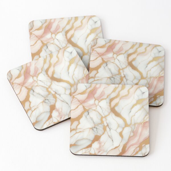 Item preview, Pink, White, and Gold Marble Pattern – Elegant and Soft Marble Design for Fashion and Home Décor Illustration for Luxurious Home Décor and Fashion Accessories designed and sold by 21 Dragonflies.