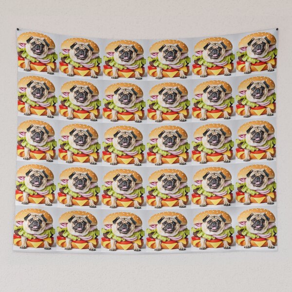 Item preview, pug burger designed and sold by pug-maniac.