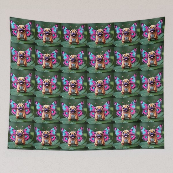 Item preview, pug butterfly designed and sold by pug-maniac.