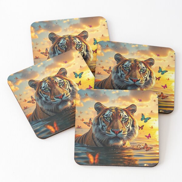 Item preview, Tiger and the Butterflies designed and sold by NicholeRose92.