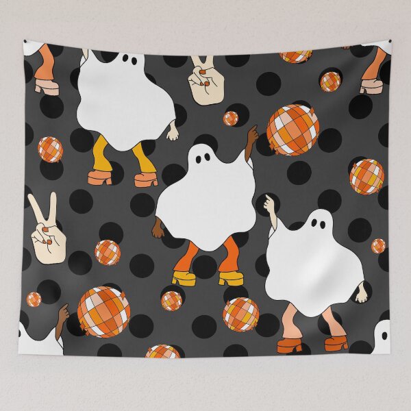Item preview, disco halloween african ghost orange designed and sold by Gossip Rag.