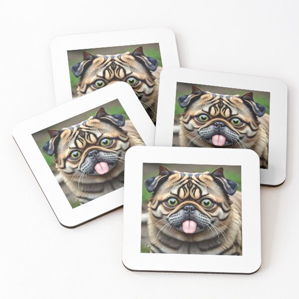 Item preview, puggy cat designed and sold by pug-maniac.