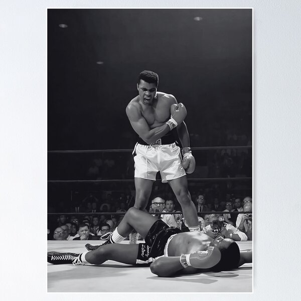 Item preview, Muhammad Ali Poster, Vintage Boxing Wall Art, Muhammad Ali Wall Art, Vintage Sport Poster, Vintage Boxing Poster, Retro Boxing Artwork designed and sold by PaperPixelWall.