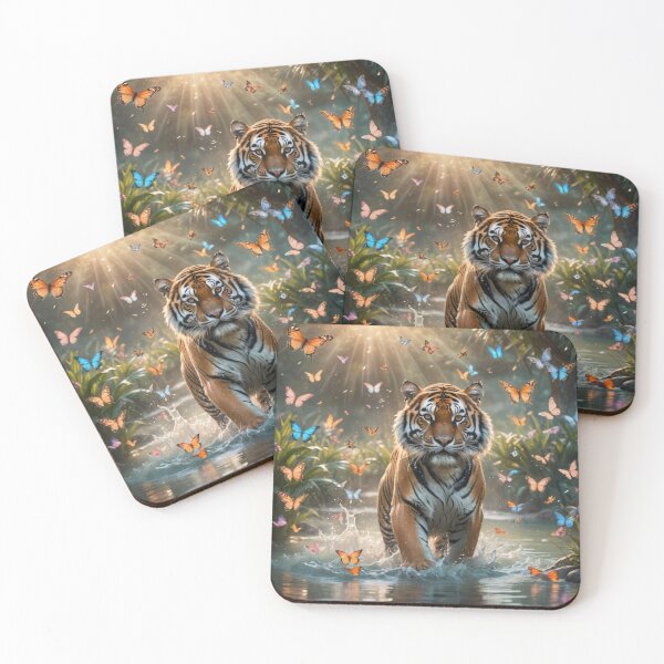 Item preview, Tiger and the Butterflies 2 designed and sold by NicholeRose92.