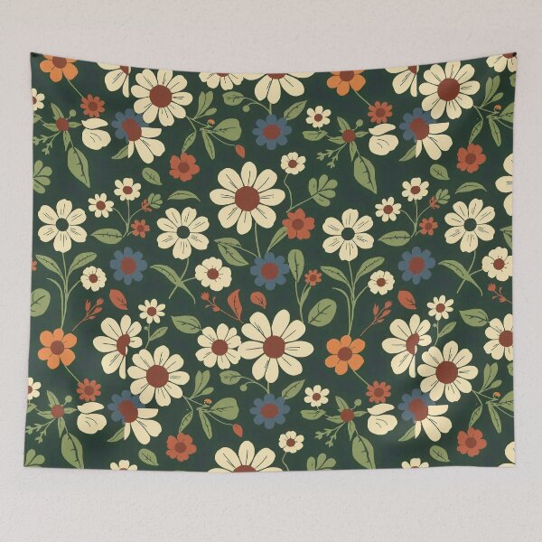 Item preview, Flat Floral Pattern Design - Elegant and Minimalistic Nature Illustration designed and sold by hjian8219.