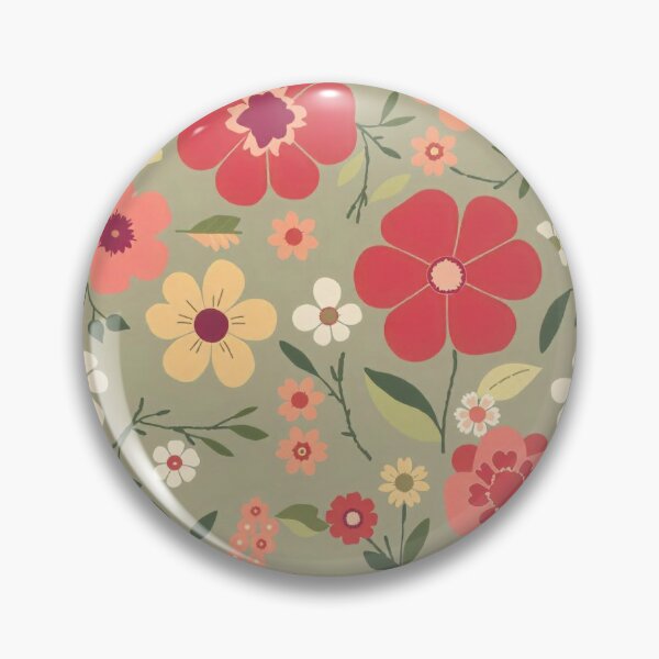 Item preview, Flat Floral Pattern Design - Elegant and Minimalistic Nature Illustration designed and sold by hjian8219.