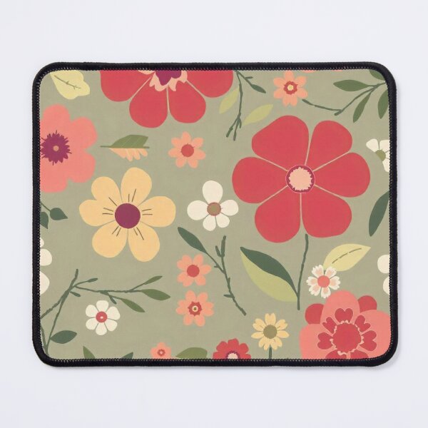 Item preview, Flat Floral Pattern Design - Elegant and Minimalistic Nature Illustration designed and sold by hjian8219.