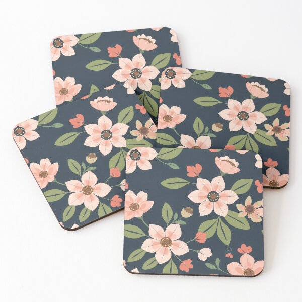 Item preview, Flat Floral Pattern Design - Elegant and Minimalistic Nature Illustration designed and sold by hjian8219.
