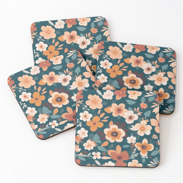 Item preview, Flat Floral Pattern Design - Elegant and Minimalistic Nature Illustration designed and sold by hjian8219.