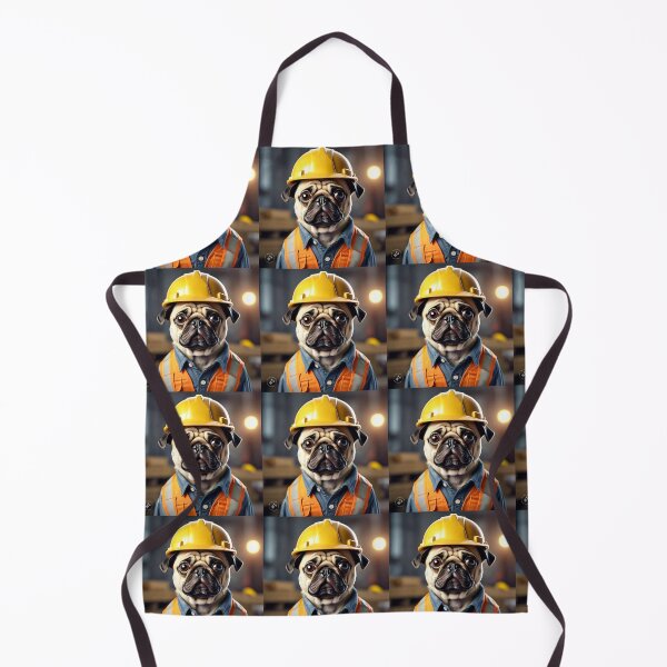 Item preview, puggy construction worker designed and sold by pug-maniac.