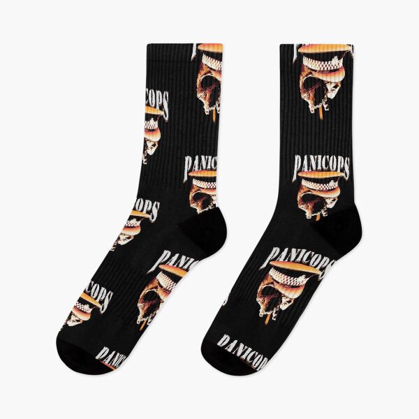 Item preview, Cops Panic Grunge Skate Punk Skull Cranium Orange designed and sold by CaozStore.