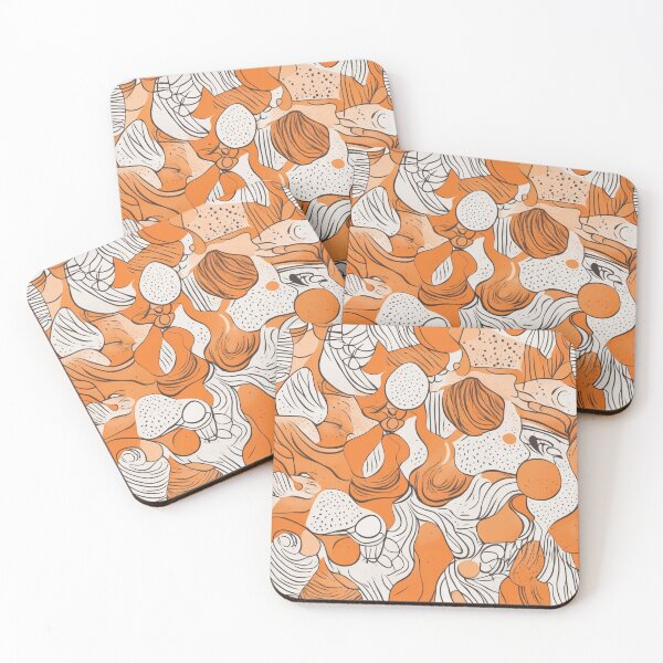 Item preview, Hand-Drawn Abstract Organic Shapes Background - Creative and Freeform Design designed and sold by hjian8219.