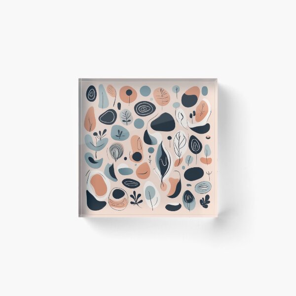 Item preview, Hand-Drawn Abstract Organic Shapes Background - Creative and Freeform Design designed and sold by hjian8219.