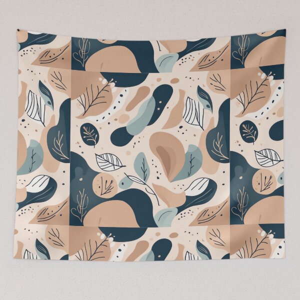 Item preview, Hand-Drawn Abstract Organic Shapes Background - Creative and Freeform Design designed and sold by hjian8219.