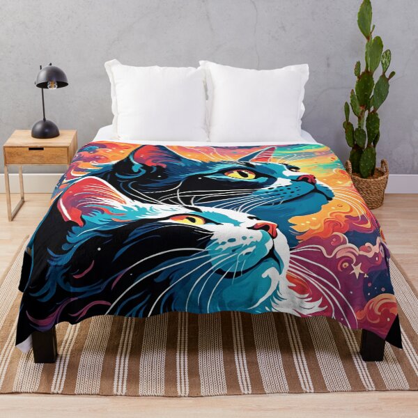 Item preview, Whimsical Cat Art - Dark Fantasy and Cats - Cat lover Room Decor designed and sold by Wiss2Arts.