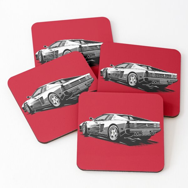 Item preview, Ferrari Testarossa 512 Stencil Art designed and sold by Intrepid Media.