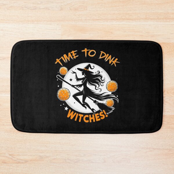 Item preview, Time To Dink Witches Pickleball , Halloween Witch with broom  designed and sold by Smix Pixels.