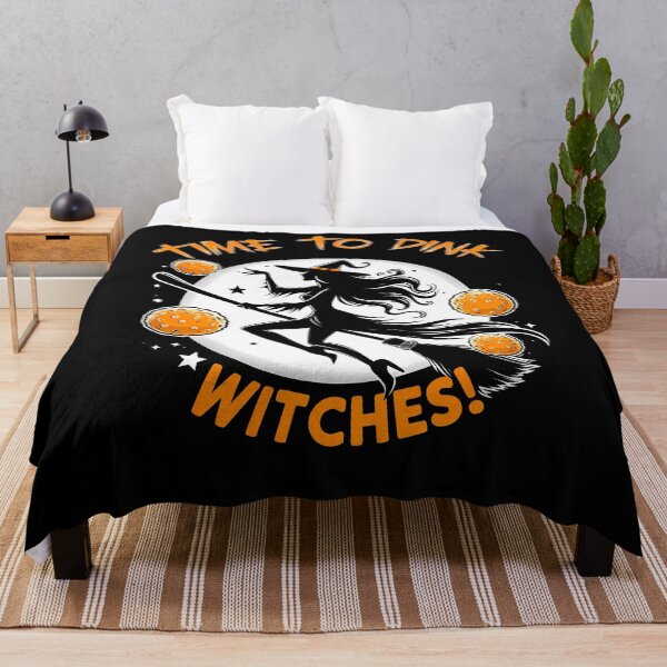 Item preview, Time To Dink Witches Pickleball , Halloween Witch with broom  designed and sold by Smix Pixels.