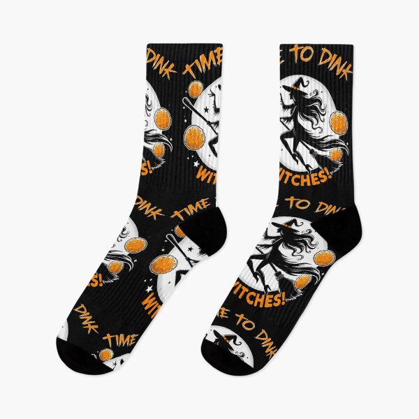 Item preview, Time To Dink Witches Pickleball , Halloween Witch with broom  designed and sold by Smix Pixels.