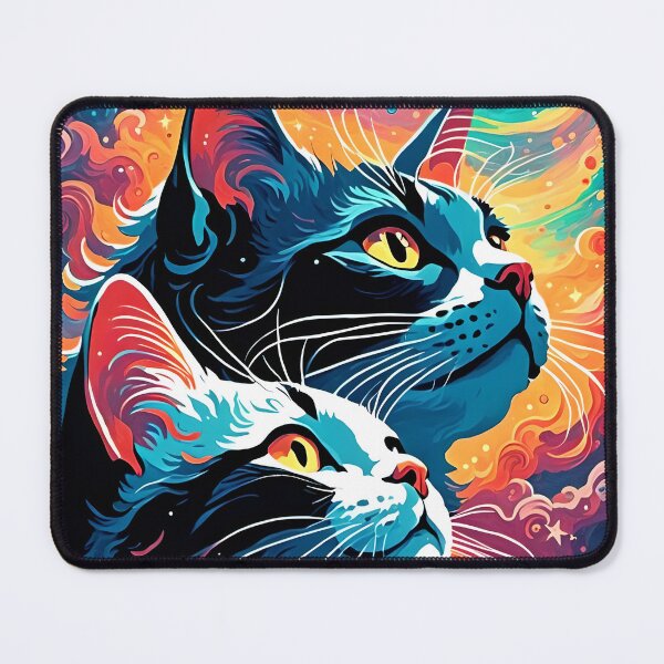 Item preview,  Whimsical Cat Art - Dark Fantasy and Cats - Cat lover Room Decor designed and sold by Wiss2Arts.