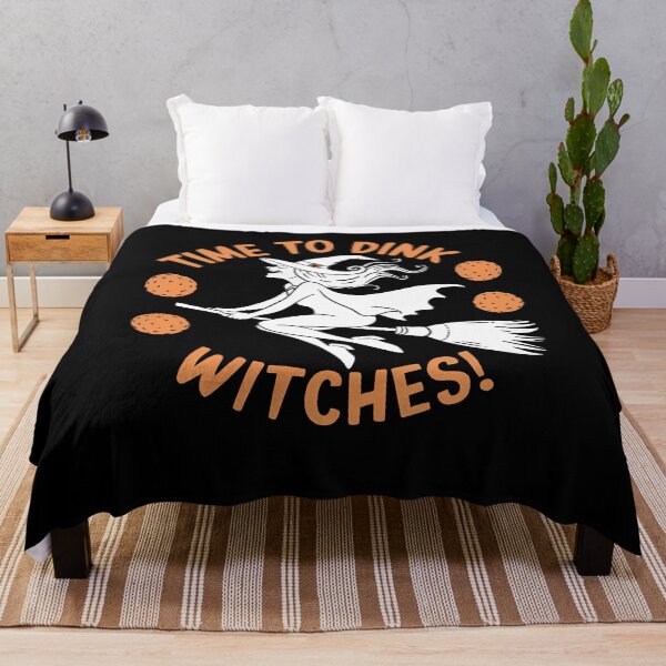 Item preview, Time To Dink Witches Pickleball , Halloween Witch with broom  designed and sold by Smix Pixels.